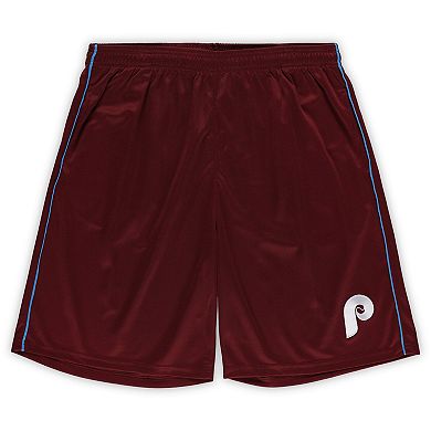 Men's ProfileÂ Burgundy Philadelphia Phillies Big & Tall Mesh Shorts