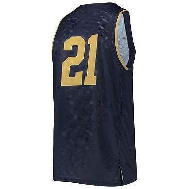 Men's Under Armour #21 Navy Notre Dame Fighting Irish Alternate Replica Basketball Jersey