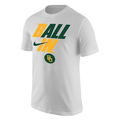 Men's Nike White Baylor Bears Legend Bench T-Shirt