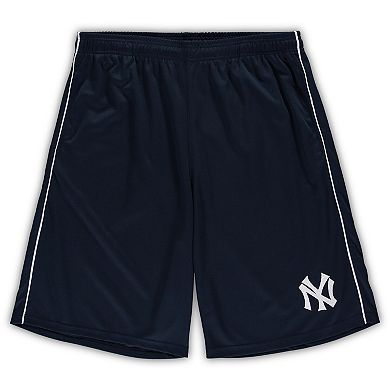 Men's ProfileÂ Navy New York Yankees Big & Tall Mesh Shorts
