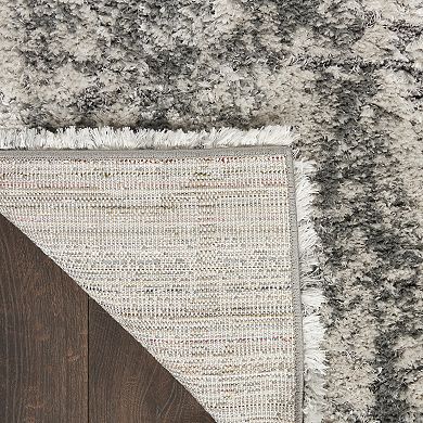 Nourison Luxurious Shag Abstract Pour Indoor Rug