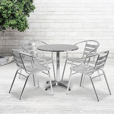 Flash Furniture Bistro Round Indoor / Outdoor Table & Chair 5-piece Set