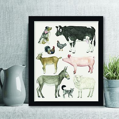 Courtside Market Farmland Family III Framed Wall Decor