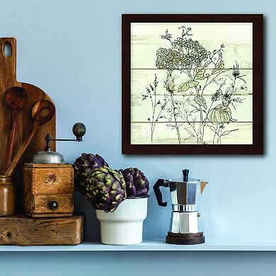 Courtside Market Dried Flower Study II Framed Wall Decor