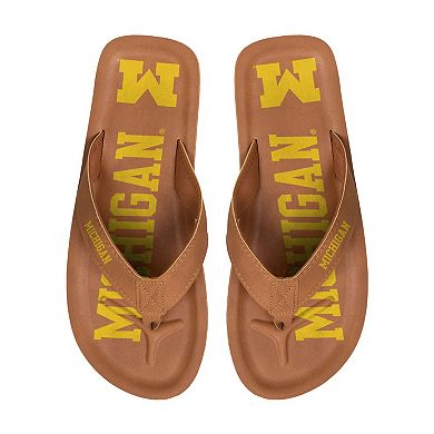 Men's FOCO Michigan Wolverines Color Pop Flip-Flop Sandals