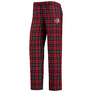 Women's Concepts Sport Red/Black Ottawa Senators Lodge T-Shirt & Pants Sleep Set