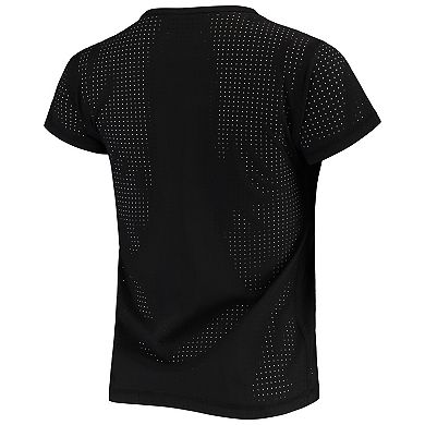 Women's The Wild Collective Black Portland Timbers Mesh T-Shirt