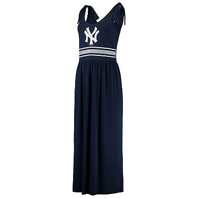 Women's G-III 4Her by Carl Banks Navy New York Yankees Game Over Maxi Dress