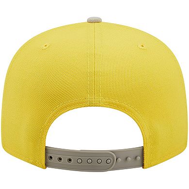 Men's New Era Yellow/Gray Cleveland Browns Two-Tone Color Pack 9FIFTY Snapback Hat