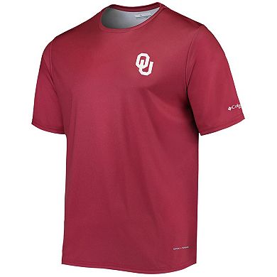 Men's Columbia Crimson Oklahoma Sooners Terminal Tackle Omni-Shade T-Shirt