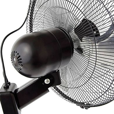 Active Air ACFW16HDB 16 Inch 3-Speed Metal Wall Mountable Oscillating Fan  (2)