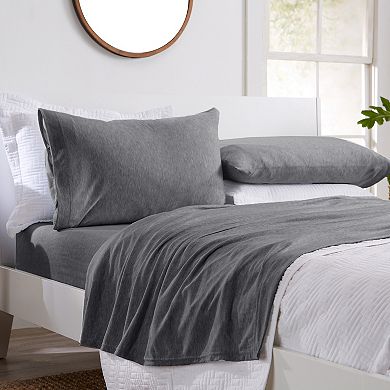 Madelinen® Tech Knit Brie Jersey Sheet Set with Pillowcases