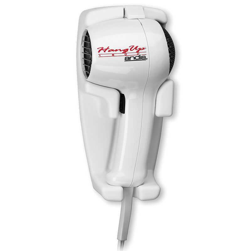 Andis Hang-Up Wall Mount Hair Dryer, White