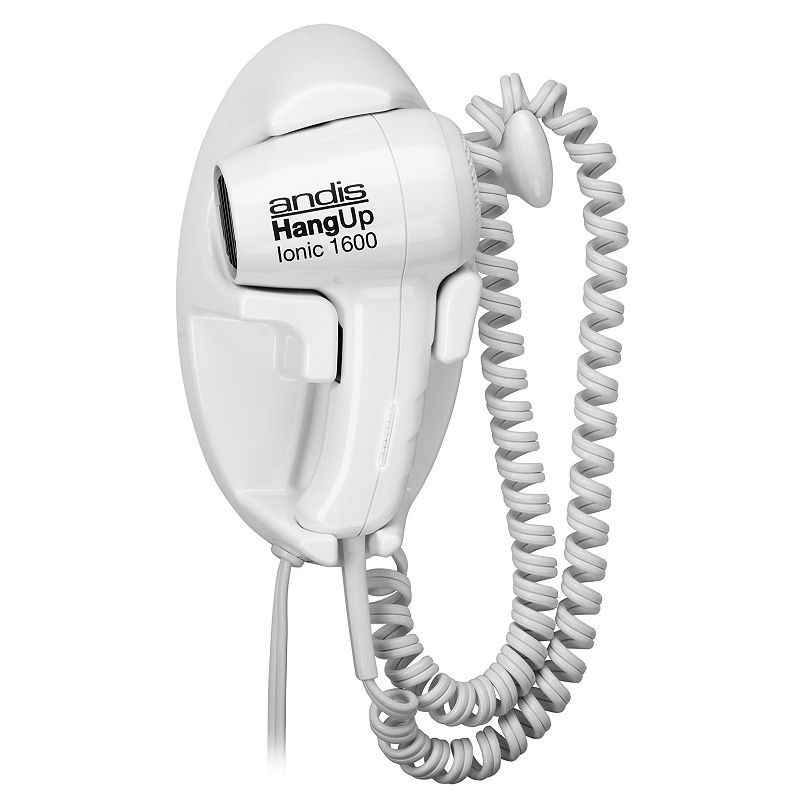 Andis Ionic Hang-Up Wall Mount Hair Dryer, White