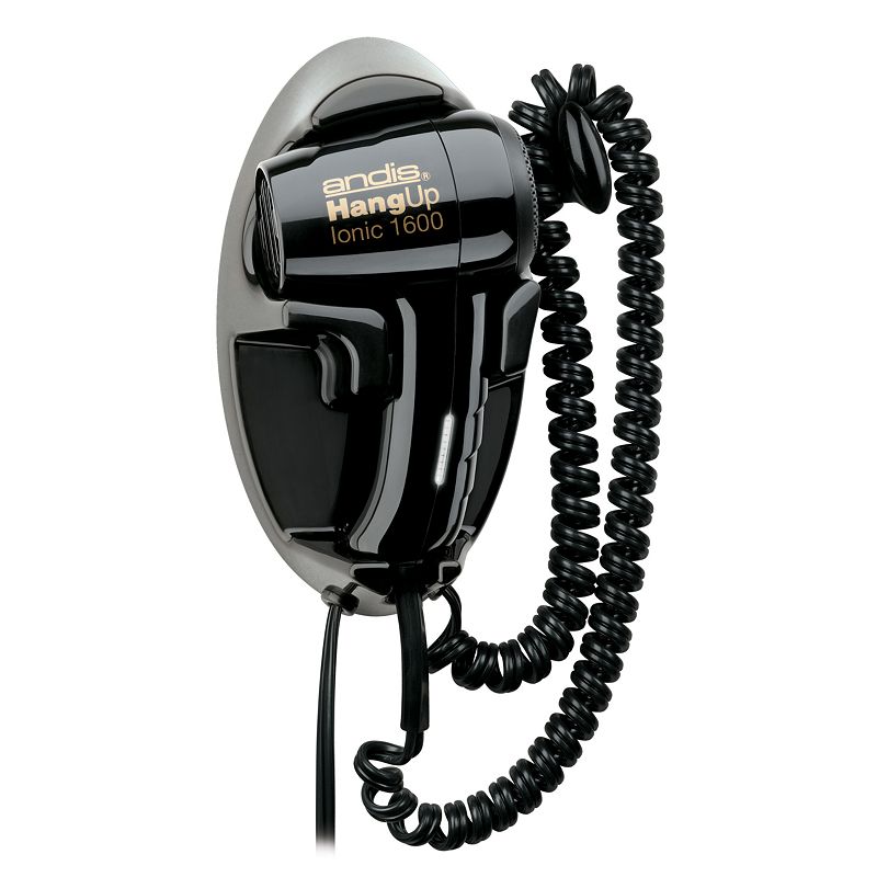 Andis Ionic Hang-Up Wall Mount Hair Dryer, Black
