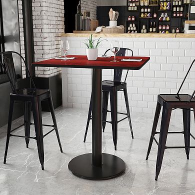 Flash Furniture Laminate Top Square Bar Table