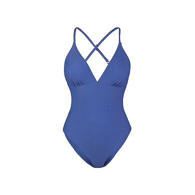 Women's CUPSHE Ruched Cut-Out High-Cut One-Piece Swimsuit