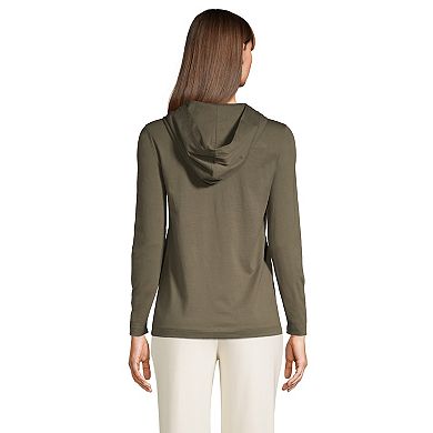 Women's Lands' End Supima Cotton Pullover Hoodie