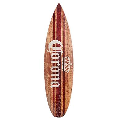 American Art Décor Corona Surfboard Plaque Wall Decor