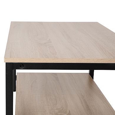Flash Furniture Finley Industrial Rectangular Coffee Table