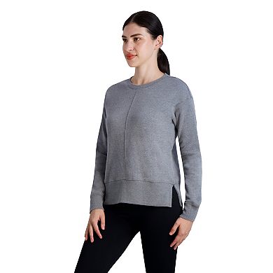 Women's Gaiam Nadia Side Slit Fleece Sweater