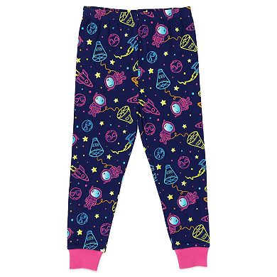 Toddler Girl NASA Top, Shorts & Pants Pajama Set