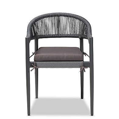 Baxton Studio Wendell Outdoor Dining Chair