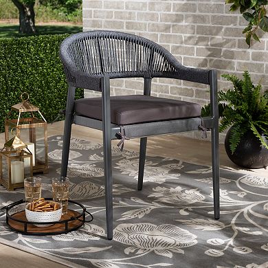 Baxton Studio Wendell Outdoor Dining Chair