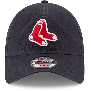 Men's New Era Navy Boston Red Sox Logo Replica Core Classic 9TWENTY Adjustable Hat