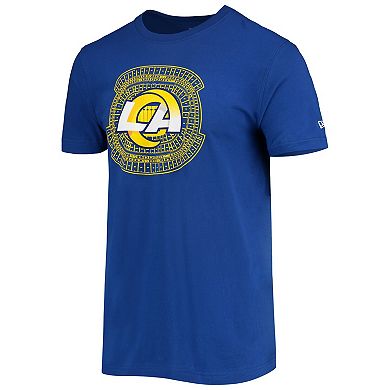 Men's New Era Royal Los Angeles Rams Stadium T-Shirt