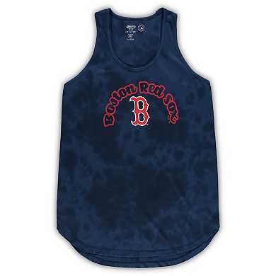 Women's Concepts Sport Navy Boston Red Sox Plus Size Jersey Tank Top & Pants Sleep Set