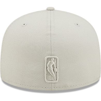 Men's New Era Gray Philadelphia 76ers Logo Color Pack 59FIFTY Fitted Hat