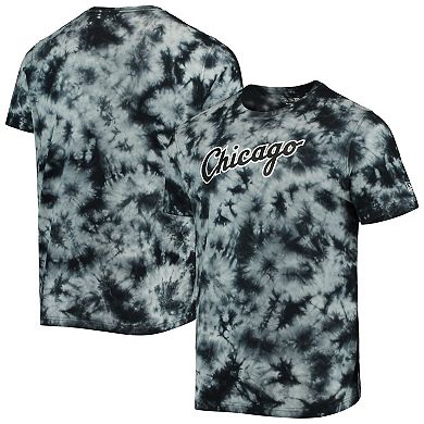 Men's New Era Black Chicago White Sox Team Tie-Dye T-Shirt
