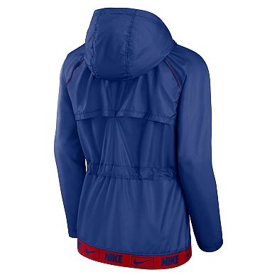 Women's Nike Royal/Red Chicago Cubs Statement Raglan Full-Zip Hoodie Jacket