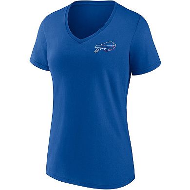 Women's Fanatics Branded Royal Buffalo Bills Team Mother's Day V-Neck T-Shirt