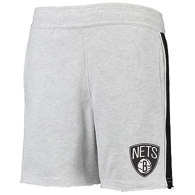 Youth Heathered Gray Brooklyn Nets Wingback Shorts