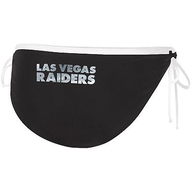 Women's G-III 4Her by Carl Banks Black Las Vegas Raiders Perfect Match Bikini Bottom