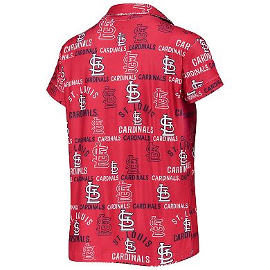 Women's Concepts Sport Red St. Louis Cardinals Flagship Allover Print Top & Shorts Sleep Set