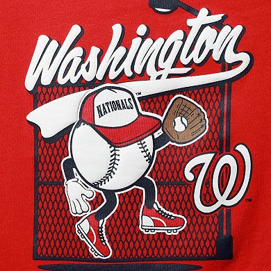 Toddler Red Washington Nationals On the Fence T-Shirt
