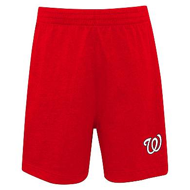 Toddler White/Red Washington Nationals Position Player T-Shirt & Shorts Set