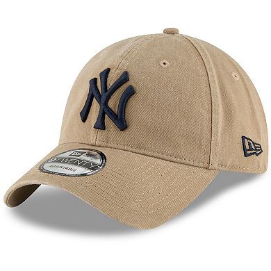Men's New Era Khaki New York Yankees Fashion Core Classic 9TWENTY Adjustable Hat