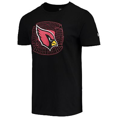 Men's New Era Black Arizona Cardinals Stadium T-Shirt
