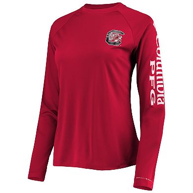 Women's Columbia Garnet South Carolina Gamecocks PFG Tidal Long Sleeve T-Shirt