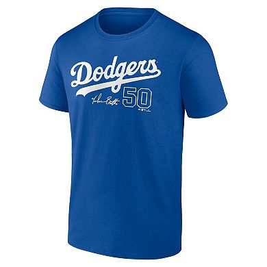 Men's Fanatics Branded Mookie Betts Royal Los Angeles Dodgers Player Name & Number T-Shirt