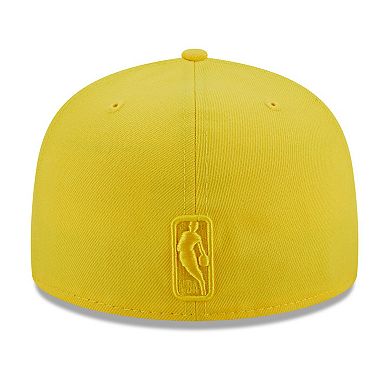 Men's New Era Yellow Miami Heat Color Pack 59FIFTY Fitted Hat