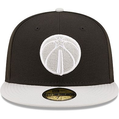 Men's New Era Black/Gray Washington Wizards Two-Tone Color Pack 59FIFTY Fitted Hat