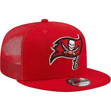 Men's New Era Red Tampa Bay Buccaneers Team Classic Trucker 9FIFTY Snapback Hat