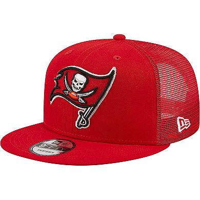 Men's New Era Red Tampa Bay Buccaneers Team Classic Trucker 9FIFTY Snapback Hat