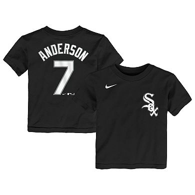 Toddler Nike Tim Anderson Black Chicago White Sox Player Name & Number T-Shirt