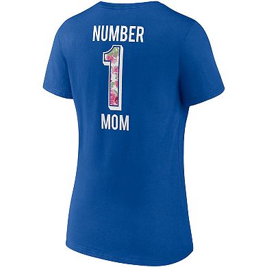 Women's Fanatics Branded Royal New York Giants Team Mother's Day V-Neck T-Shirt